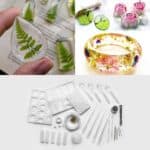 GLUESY®️ Juego de Moldes de Resina de Cristal Hechos a Mano (83 piezas)