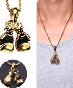 Collar de guantes de boxeo