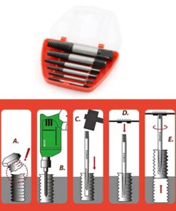 FIXOMA® Extractor de tornillos - Kit de herramientas para quitar tornillos rotos y dañados