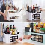 COOKINNY®️ Organizador de especias para encimera multifuncional