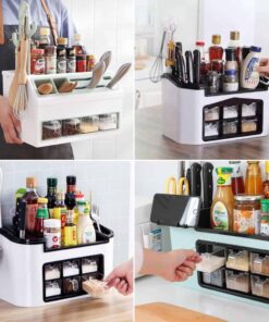 COOKINNY®️ Organizador de especias para encimera multifuncional