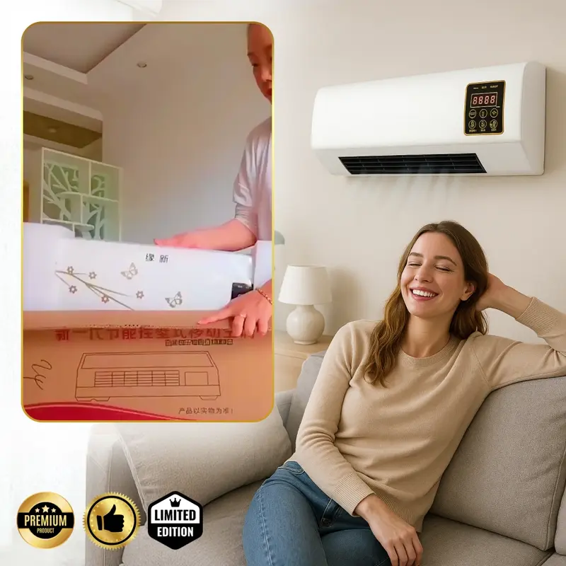 Enchantia – Ventilador con Función de Calefacción y Ventilación, Montaje Sin Herramientas