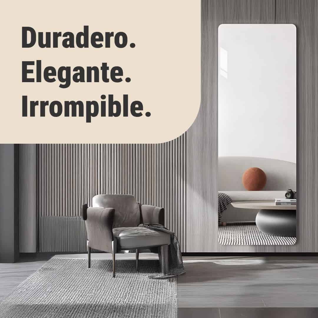MirrorFlex™ espejo acrílico flexible autoadhesivo 120 x 40 cm - Imagen 2